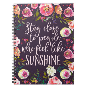 Sunshine Quote, Motivatie Inspirerend Boho Notitieboek