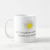 Sunshine quote mug koffiemok (Links)