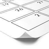 Sunshine raden de vervaldatum Baby shower Poster (Hoek)