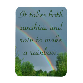 Sunshine & Rain maakt een regenboogspreekwoord Magneet