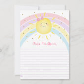 Sunshine Rainbow Birthday Time Capsule Kaarten (Voorkant)