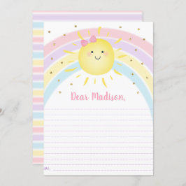 Sunshine Rainbow Birthday Time Capsule Kaarten