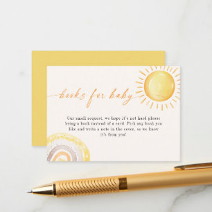 Sunshine & Rainbow Boeken voor Baby Behuizing Kaar Informatiekaartje