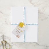 Sunshine Rainbow Dank u Label Verjaardagsfeest Cadeaulabel (Met Touw)