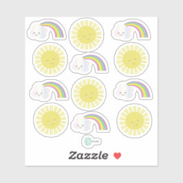Sunshine Rainbow Kawaii Collectie Planner Sticker