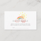 Sunshine & Rainbow Luier Raffle Ticket Informatiekaartje (Voorkant)