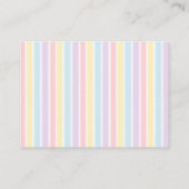 Sunshine Rainbow Pink Gold Luier Raffle Informatiekaartje (Achterkant)