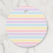 Sunshine Rainbow Pink Gold Pastel Birthday Bedankjes Labels (Achterkant)