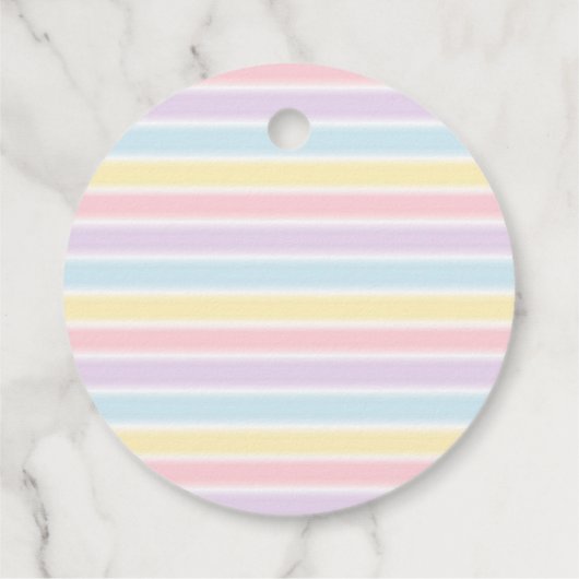 Sunshine Rainbow Pink Gold Pastel Birthday Bedankjes Labels (Achterkant)