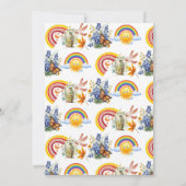 Sunshine Rainbow Spring Garden Vlinder Verjaardag Kaart (Achterkant)