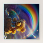 Sunshine Rainbow Teddy Bear Wonderland Legpuzzel (Horizontaal)