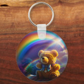 Sunshine Rainbow Teddy Bear Wonderland Sleutelhanger (Achterkant)