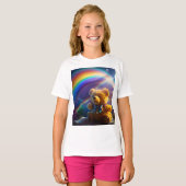 Sunshine Rainbow Teddy Bear Wonderland T-shirt (Voorkant volledig)