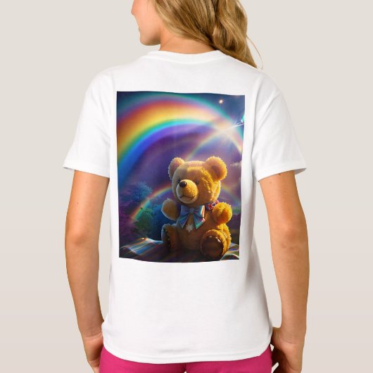 Sunshine Rainbow Teddy Bear Wonderland T-shirt (Achterkant)