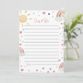 Sunshine Rainbow Time Capsule Opmerking Bericht Ka Bedankkaart (Staand voorkant)