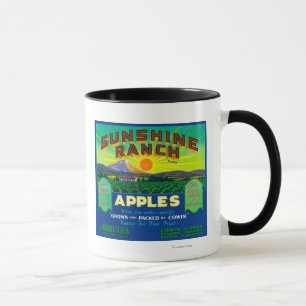 Sunshine Ranch Apple Label - Wapato, WA Mok