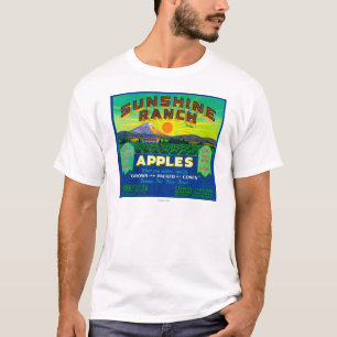 Sunshine Ranch Apple Label - Wapato, WA T-shirt