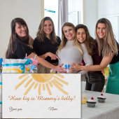 Sunshine Ray Sun Baby shower raad activiteit Informatiekaartje