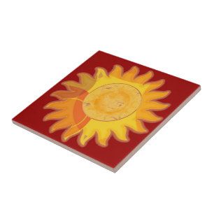 Sunshine Red Tile Tegeltje