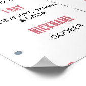 Sunshine Regenboog Verjaardagsfoto Milestone Poste Poster (Hoek)