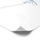 Sunshine Regenboog Verjaardagsfoto Milestone Poste Poster (Hoek)