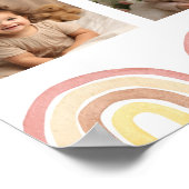 Sunshine Regenboog Verjaardagsfoto Milestone Poste Poster (Hoek)