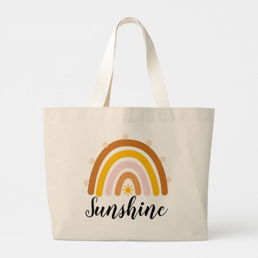 Sunshine - Regenboogzon - Canvas tas (Achterkant)