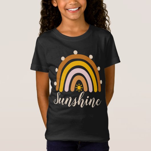 Sunshine - Regenboogzon T-shirt (Voorkant)