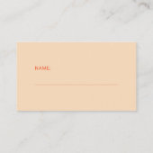 Sunshine retro baby shower diaper raffle ticket informatiekaartje (Achterkant)