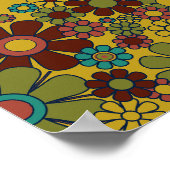 Sunshine Retro Garden  jaren '60 jaren '70 Estheti Poster (Hoek)