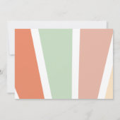 Sunshine Retro Regenboog Verjaardag Dank u kaart (Achterkant)