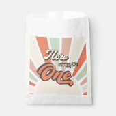 Sunshine Retro Regenboog Verjaardagsfeest Bedankzakje (Voorkant)