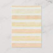 Sunshine Retro Zomer Strand Baby Luier Raffle Informatiekaartje (Achterkant)