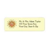 Sunshine Return Address Label (Voorkant)