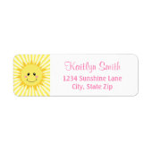 Sunshine Return Address Label (Voorkant)