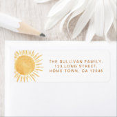 Sunshine Return-adres Etiket (Insitu)