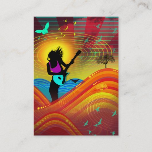 "Sunshine Rock" Chubby Card Visitekaartje (Voorkant)