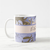 Sunshine Romantic Violet & Sage Botanical Floral Koffiemok (Links)