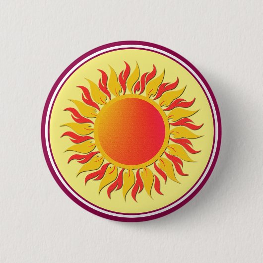 Sunshine Ronde Button 5,7 Cm (Voorkant)