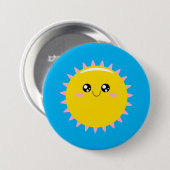 Sunshine Ronde Button 7,6 Cm (Voorkant /achterkant)