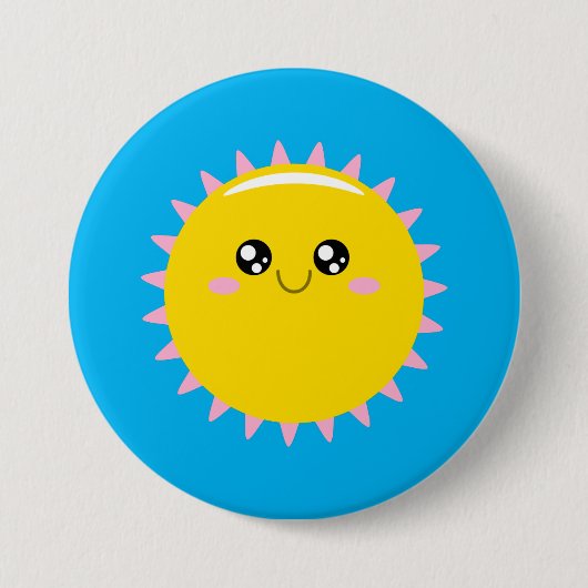 Sunshine Ronde Button 7,6 Cm (Voorkant)