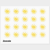 Sunshine Ronde Sticker (Vel)