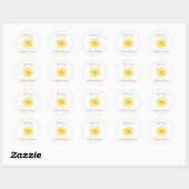 Sunshine Ronde Sticker (Vel)