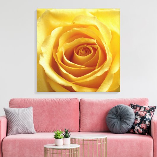Sunshine Roos Stretted Canvas Print (Insitu (Woonkamer))