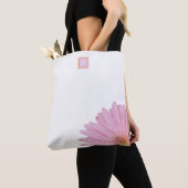 "Sunshine" Roze Gerbera Daisy Shoulder Tas White (Dichtbij)