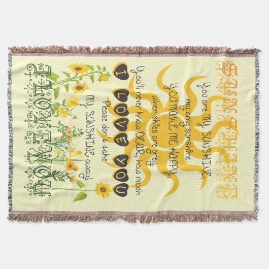 Sunshine Rug met hart Deken (Voorkant)