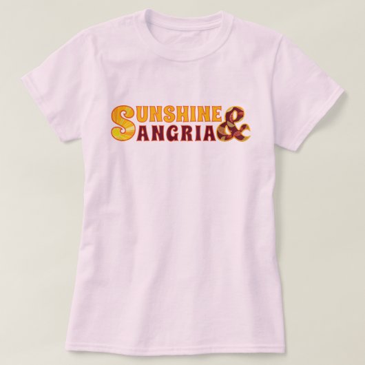 Sunshine & Sangria T-shirt (Design voorkant)
