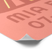 Sunshine Schattige Sun CUSTOM BABY NAAM VERJAARDAG Poster (Hoek)