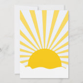 Sunshine SCHOOL IS UIT VOOR ZOMER leraar cadeaukaa Kaart (Achterkant)