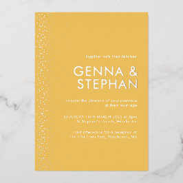 Sunshine Shimmer folie bruiloft Folie Uitnodiging